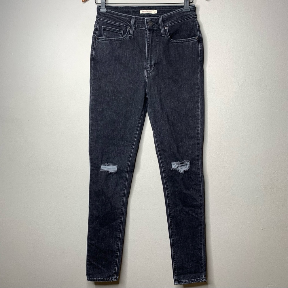 Levi 721 High Rise Skinny Jean Black